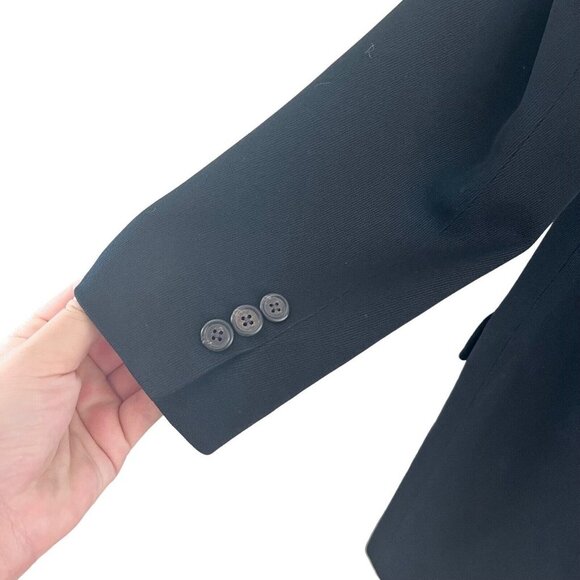 Ralph Lauren LRL Women's Black 100% Wool Blazer Size 6 Lined - Picture 9 of 15